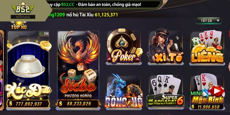 Giới thiệu B52Club thành tựu nổi bật làm nên tên tuổi